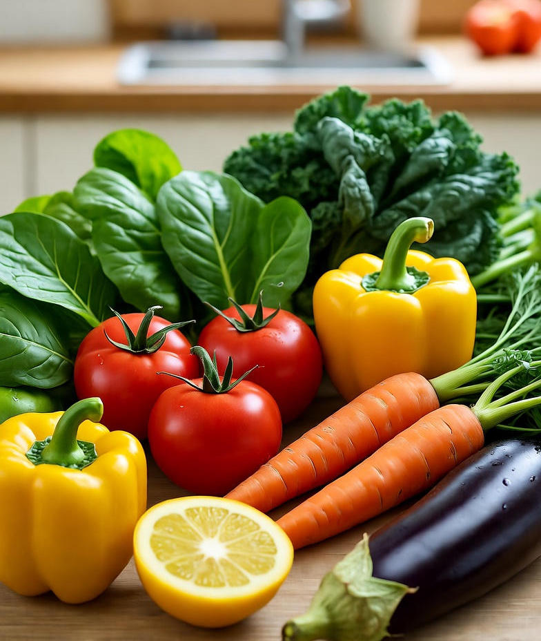 Полезное питание: свежие фрукты и овощи